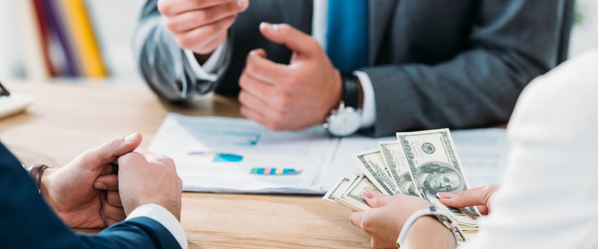 a medical practice buyer and seller having a meeting